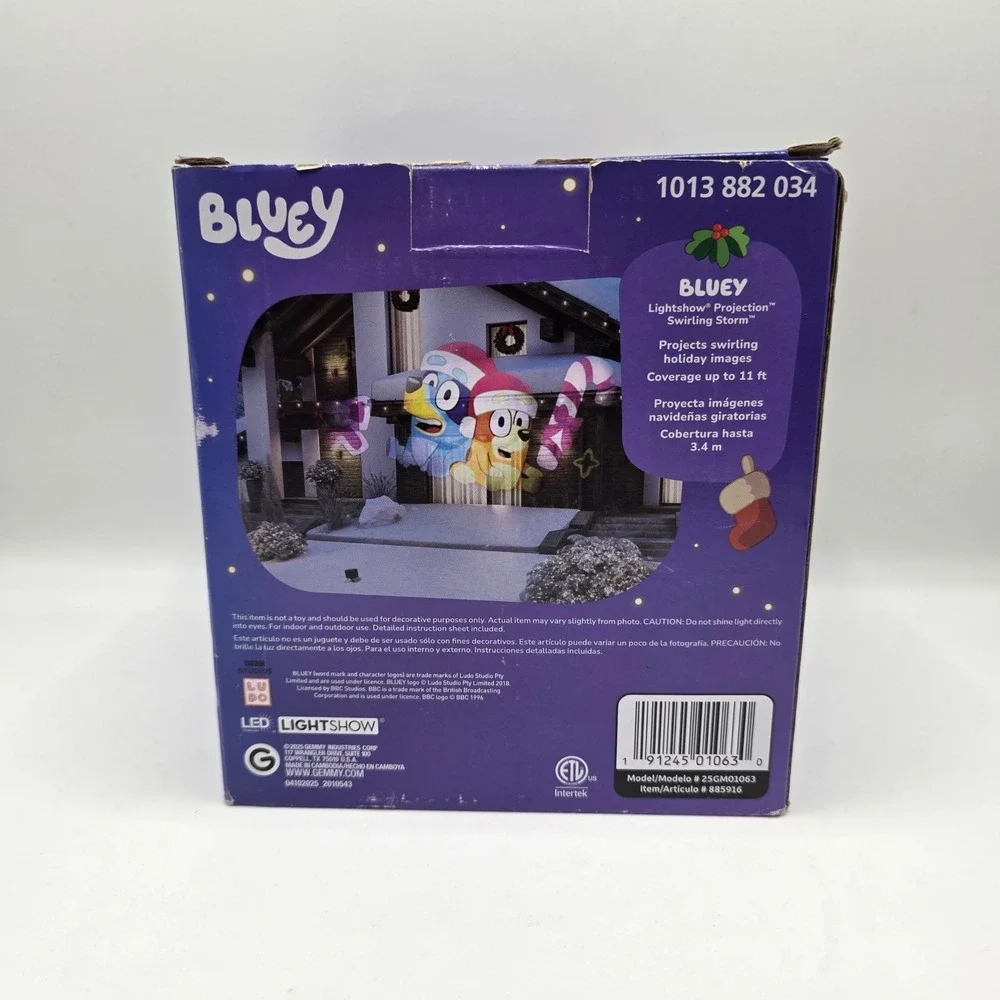 Bluey Lightshow Projection Swirling Storm Christmas LED Projector Outdoor Indoor